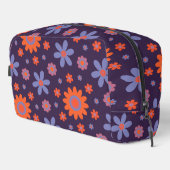 Happy Retro Flowers Schattige 70s Hippie Daisy Pat Toilettasje (Rechterhoek)