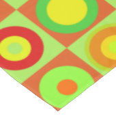 Happy Retro Modern Polka Dots Circles op art. 1970 Tafelkleed (Gekanteld)