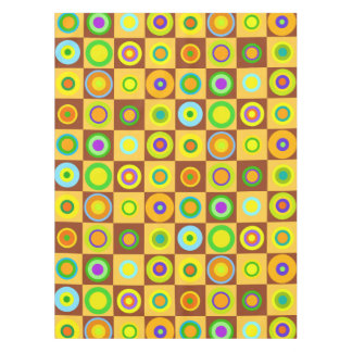 Happy Retro Modern Polka Dots Circles op art. 1970 Tafelkleed