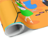 Happy Retro Ouders die papier oppakken (Rol Hoek)