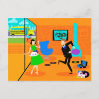 Happy Retro Parents Briefkaart