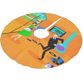 Happy Retro Parents kerstboomrots Kerstboom Rok (Gekanteld)