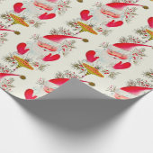 Happy Retro Santa Cadeaupapier (Hoek)