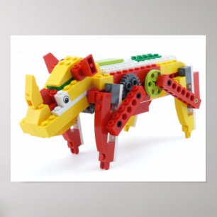 Happy Rhino-Poster Poster