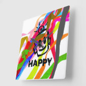 HAPPY Ribbons wandklok (Hoek)