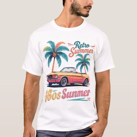 Happy Rides 60s Sunset T-shirt (Voorkant)