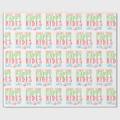 Happy Rides Huwelijksreis bruidegom Nieuw Wo Paar Cadeaupapier (Vlak)