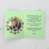 Happy Roar Enkele Schattigee Dino foto Halloween k Kaart (Binnen)