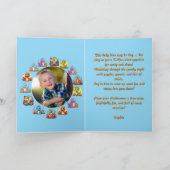 Happy Roar Enkele Schattigee Dino foto Halloween k Kaart (Binnen)