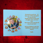 Happy Roar Enkele Schattigee Dino foto Halloween k Kaart