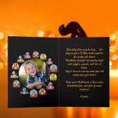 Happy Roar Enkele Schattigee Dino foto Halloween k Kaart