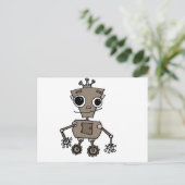 Happy Robot Briefkaart (Staand voorkant)