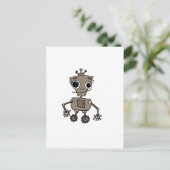 Happy Robot Briefkaart (Staand voorkant)