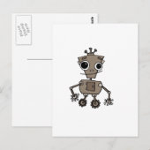 Happy Robot Briefkaart (Voorkant / Achterkant)