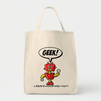 Happy Robot Geek Bag Tote Bag
