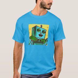 Happy Robot Mannen T-Shirt