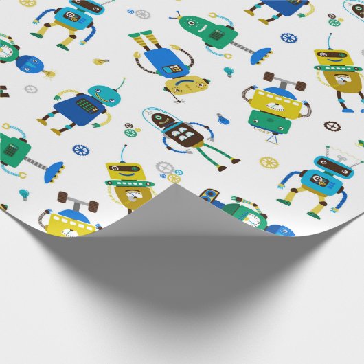 Happy Robots Cadeaupapier (Hoek)