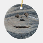 Happy Rock Face Keramisch Ornament (Voorkant)