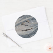 Happy Rock Face Ronde Sticker (Envelop)