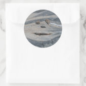 Happy Rock Face Ronde Sticker (Tas)