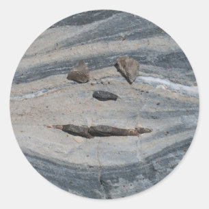 Happy Rock Face Ronde Sticker