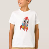 Happy Rocket 3D T-shirt (Voorkant)