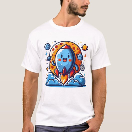 Happy Rocket Adventure T-shirt (Voorkant)