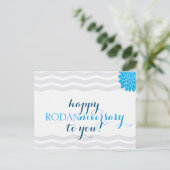 Happy Rodanniversary - Dubbelzijdig Briefkaart (Staand voorkant)