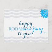 Happy Rodanniversary - Dubbelzijdig Briefkaart (Voorkant)
