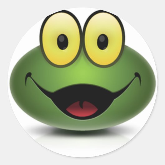 Happy Ronde Sticker (Voorkant)