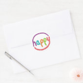 Happy Ronde Sticker (Envelop)