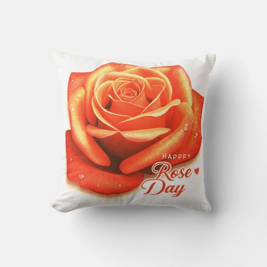 Happy Roos Day 2025 🌹 | Een bloeiend begin van li Kussen (Voorkant)