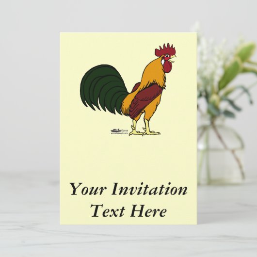 Happy Rooster Kaart (Staand voorkant)