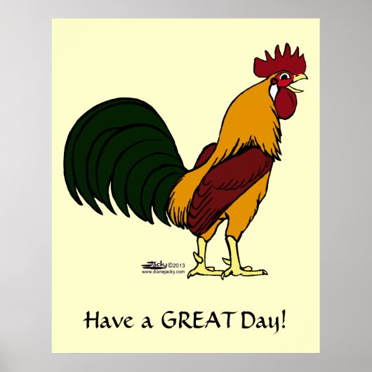 Happy Rooster Poster (Voorkant)