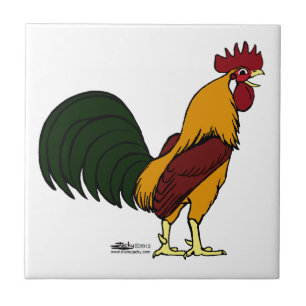 Happy Rooster Tegeltje