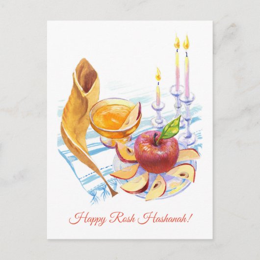 Happy Rosh Hashanah! С gewend Art Briefkaart (Voorkant)