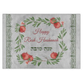 Happy Rosh Hashanah Hebrew Challah Challah Snijplank (Voorkant)