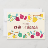 Happy Rosh Hashanah Honey & Apple  Kaart (Voorkant)