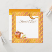 Happy Rosh Hashanah Jewish New Year Greeting Kaart (Voorkant / Achterkant in situ)