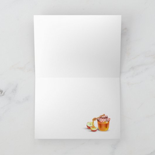 Happy Rosh Hashanah Jewish New Year Greeting Kaart (Binnen)