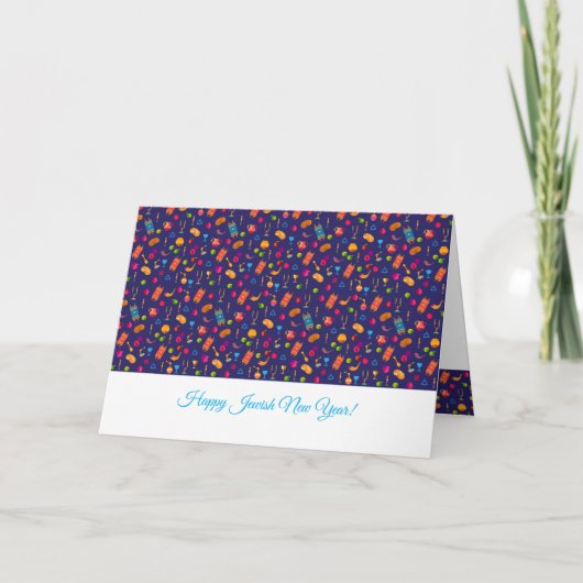 Happy Rosh Hashanah Jewish New Year Greeting Kaart (Voorkant)