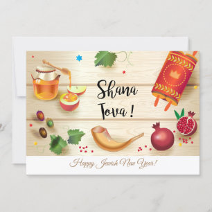 Happy Rosh Hashanah Jewish New Year Greeting Kaart