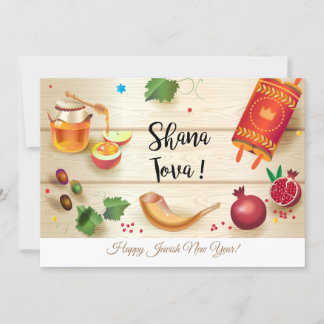 Happy Rosh Hashanah Jewish New Year Greeting Kaart