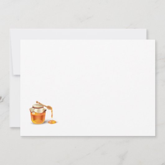 Happy Rosh Hashanah Jewish New Year Greeting Kaart (Achterkant)