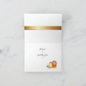 Happy Rosh Hashanah Jewish New Year Honey & Apple Bedankkaart (Binnen)