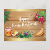 Happy Rosh Hashanah Jewish New Year Honey & Apple Briefkaart (Voorkant)