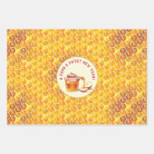 Happy Rosh Hashanah Jewish New Year Honey & Apple Inpakpapier Vel (Voorkant)