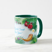 Happy Rosh Hashanah Jewish New Year Honey & Apple Mok (Voorkant rechts)