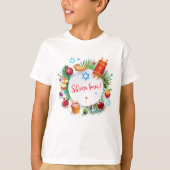Happy Rosh Hashanah Jewish New Year Honey & Apple T-shirt (Voorkant)