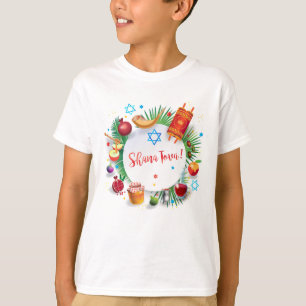 Happy Rosh Hashanah Jewish New Year Honey & Apple T-shirt
